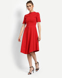 online-midi-dresses-red-dress-online-half-sleeves-party-wear-skater-dress