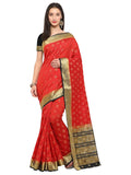 Red Saree With Black Blouse