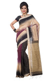purple-black-&-beige-handwoven-silk-sarees-three-colors-handloom-sarees-patli-with-ghicha-stripe-work