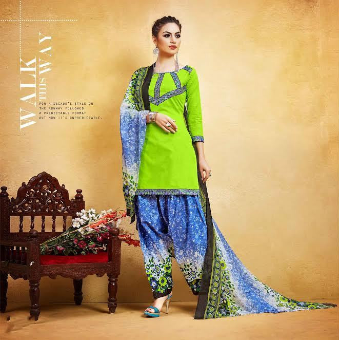 Bandhej Unstitched Dress Material Salwar Suit Punjabi Patiyala Dresses  BD3511 | eBay