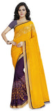 Yellow And Purple Saree