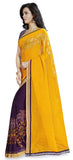 Yellow And Purple Saree