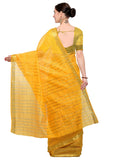 Yellow Saree With Golden Blouse