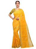 Yellow Saree With Golden Blouse