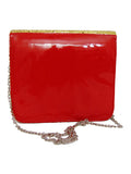 Red Leatherette Regular Sling Bag
