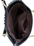 Black Leatherette Handbag For Women Online Designer Women Purse
