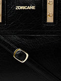 Black Leatherette Handbag Designer Handbag For Women